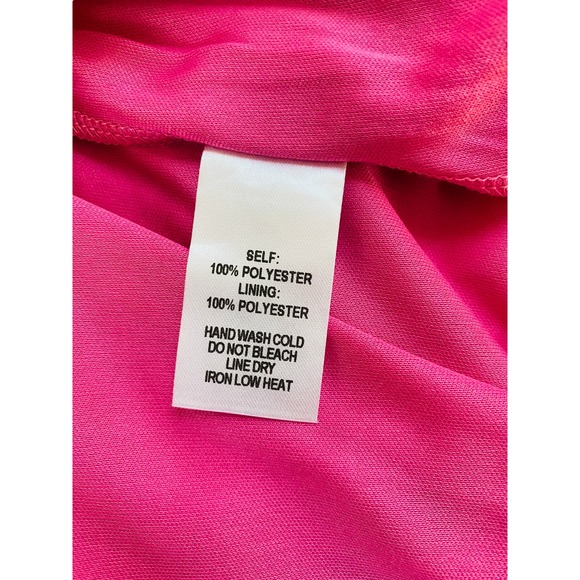 Lulu's Cornelia Pink Floral Ruffle Wrap Dress Women Sm Barbiecore Brunch Femme - Picture 12 of 12